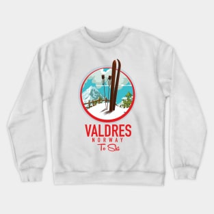 Valdres norway ski logo Crewneck Sweatshirt